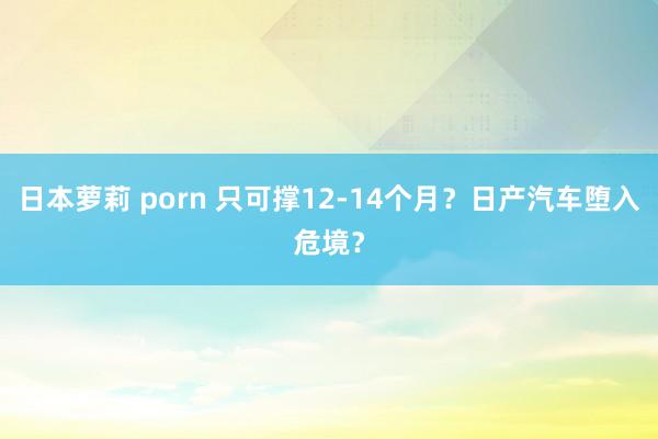 日本萝莉 porn 只可撑12-14个月？日产汽车堕入危境？