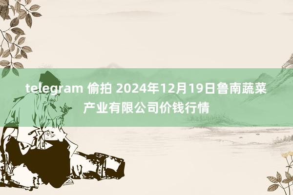 telegram 偷拍 2024年12月19日鲁南蔬菜产业有限公司价钱行情
