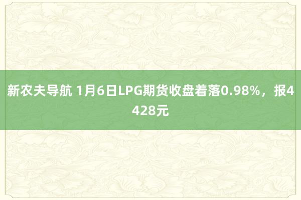 新农夫导航 1月6日LPG期货收盘着落0.98%，报4428元