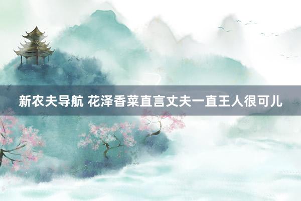 新农夫导航 花泽香菜直言丈夫一直王人很可儿